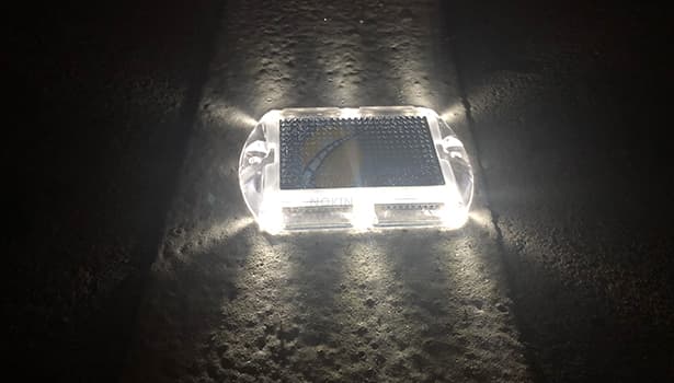 High brightness solar road studs