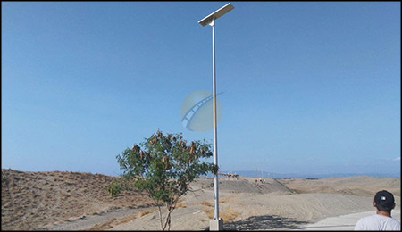 Application of solar street lights in remote areas